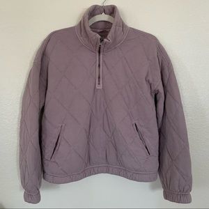 Abercrombie & Fitch Quilted 1/4 Zip Pullover